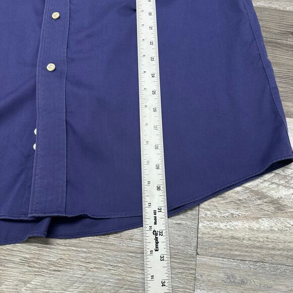 Donald J. Trump Signature Collection Blue Men 16.5 34/35 French Cuff Dress Shirt - Picture 7 of 8